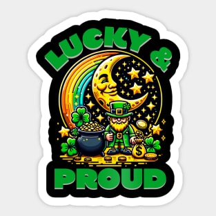 St. Patrick's Day Shenanigans Clovers Rainbow Leprechaun Fun Prone to Shenanigans Sticker